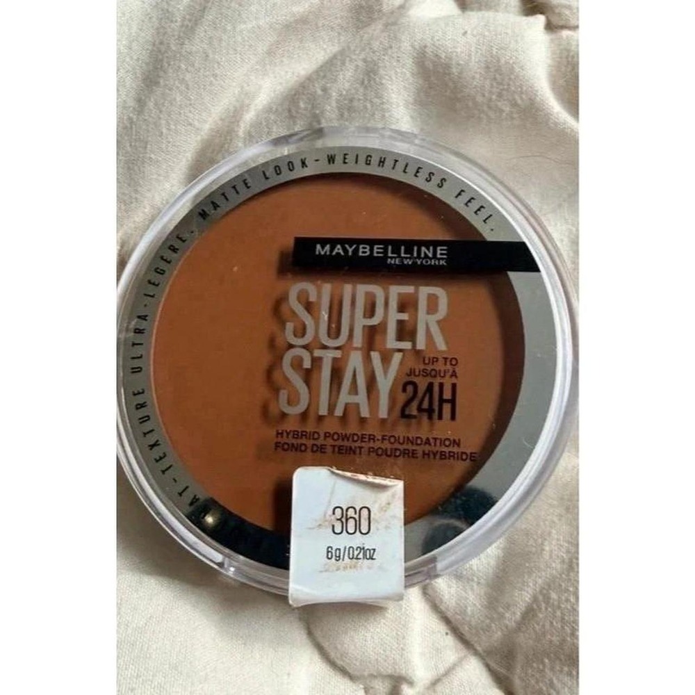 New Maybelline Superstay 24 hr Full coverage matte foundation / bronzer 360